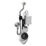 Radar flushing unit on the mounting rail, 230 V AC