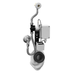 Radar flushing unit on the mounting rail, 6 V