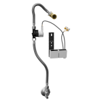 Radar flushing unit on the mounting rail for D-Code urinal, 24 V DC