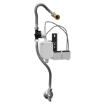 Radar flushing unit with integrated power supply on the mounting rail for D-Code urinal, 230 V AC