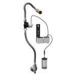 Radar flushing unit on the mounting rail for D-Code urinal, 6 V