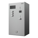 Coin and token shower timer for one to three showers, 24 V DC, choice of shower by the machine, interactive control