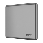 Time-controlled flushing unit, brushed finish, 230 V AC