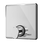 Shower control without piezo button - for premixed water, brushed
