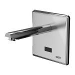 Automatic wall-mounted tap, spout of 182 mm, 6 V