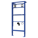 Mouting frame for automatic wall-mounted washbasin tap and automatic soap dispenser