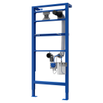 Automatic stainless steel wall hung soap dispenser, 1 l soap canister, mounting frame SLR 24 included, black, 230 V AC