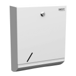 Stainless steel dispenser for folded paper towels