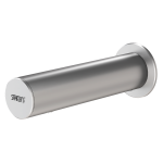Automatic wall-mounted stainless steel washbasin tap for cold or premixed water, 24 V DC
