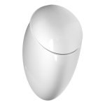 Urinal Alessi with cover, with a radar flushing unit and integrated power supply, 230 V AC