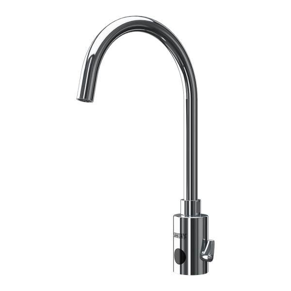 Automatic washbasin elongated mixer, 6 V