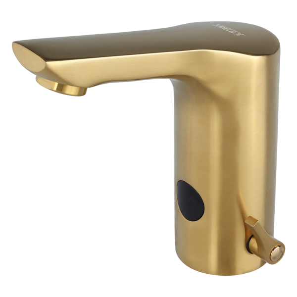 Automatic washbasin mixer, GOLD MATT, 6 V