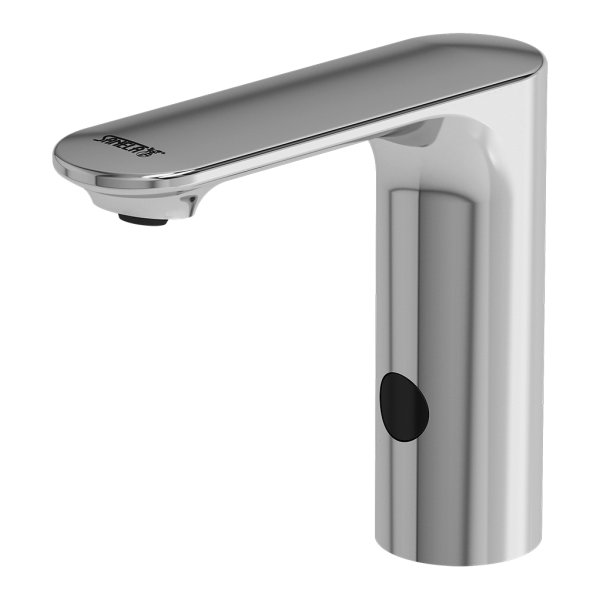 Automatic washbasin tap for cold and hot water, 24 V DC