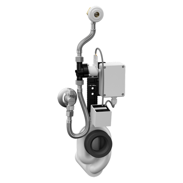 Radar flushing unit on the mounting rail, 6 V