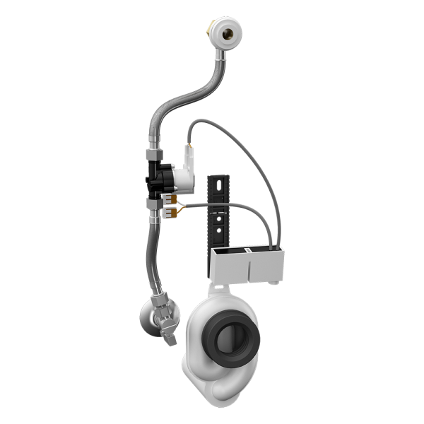 Radar flushing unit on the mounting rail for urinal Ecco (Golf), 24 V DC