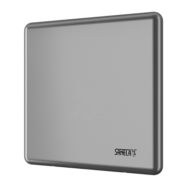 Time-controlled flushing unit, brushed finish, 230 V AC