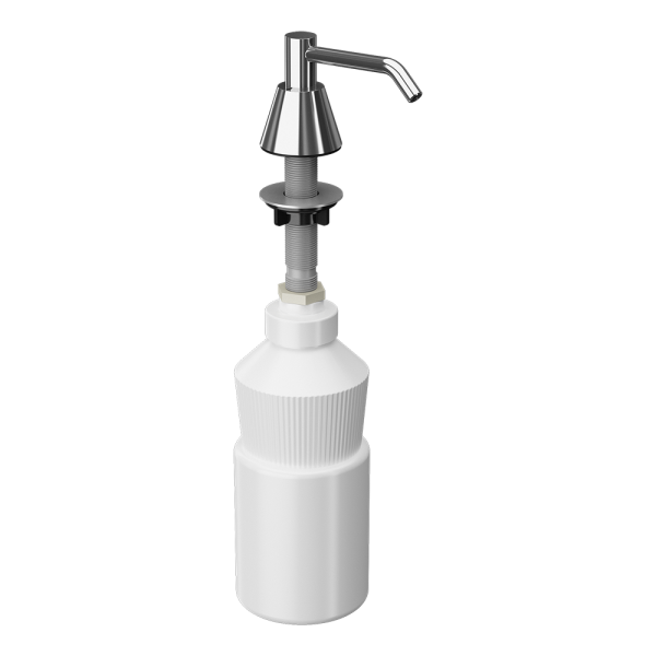 Recessed liquid soap dispenser, volume 0,8 l, polished